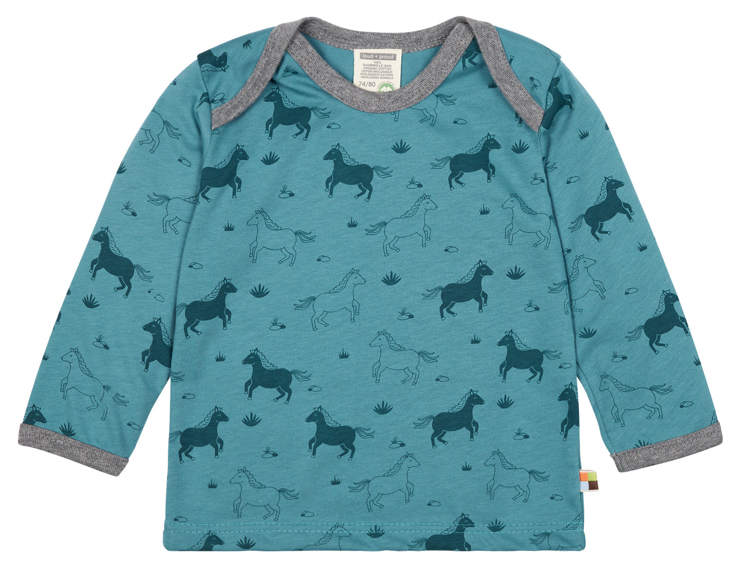 Loud and Proud Shirt langarm aus Biobaumwolle - Pferd – jetzt kaufen