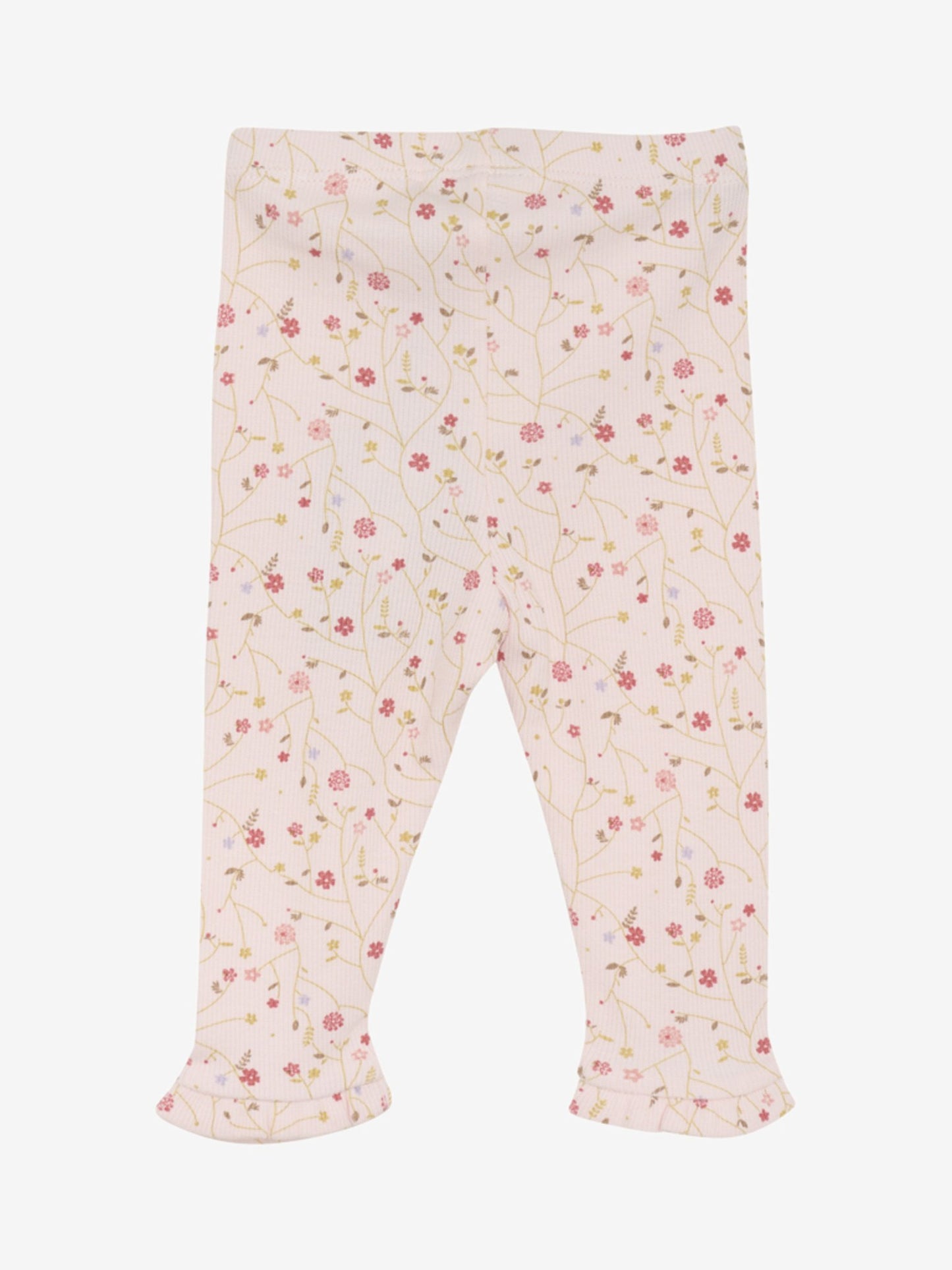 Minymo Leggings Bambusmix geblumt mit Rüschen pink do – jetzt kaufen