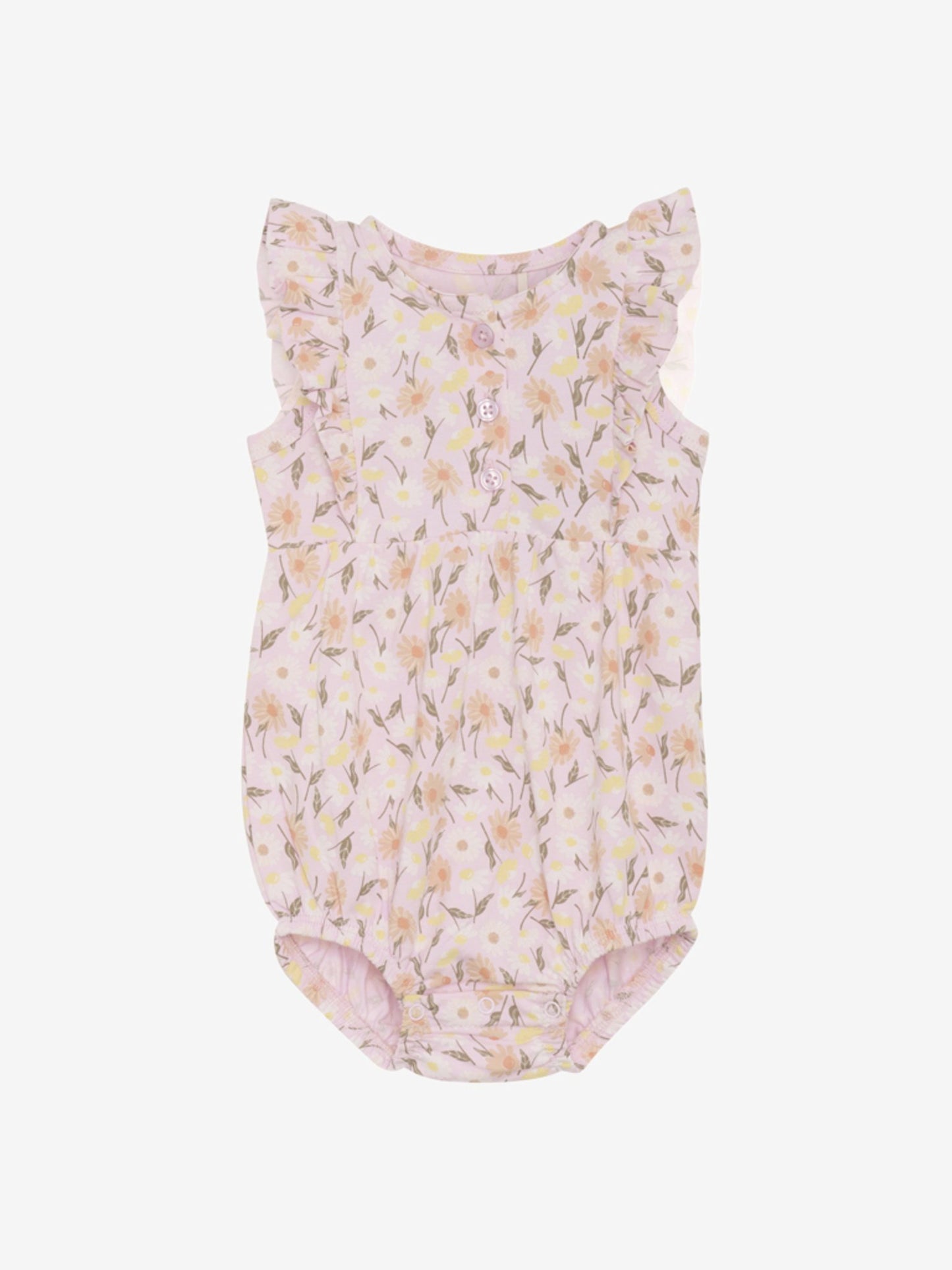 Minymo Strampler kurzarm Blumen pink tulle – jetzt kaufen