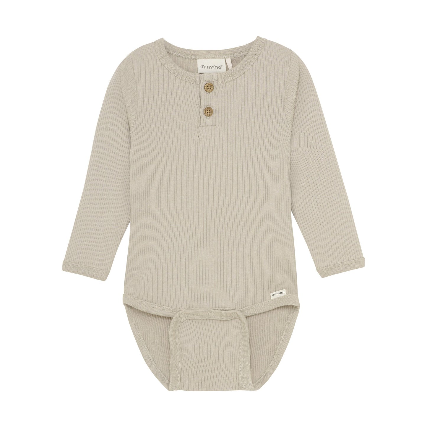 Minymo Body langarm Tencelmix gerippt hellbeige – jetzt kaufen