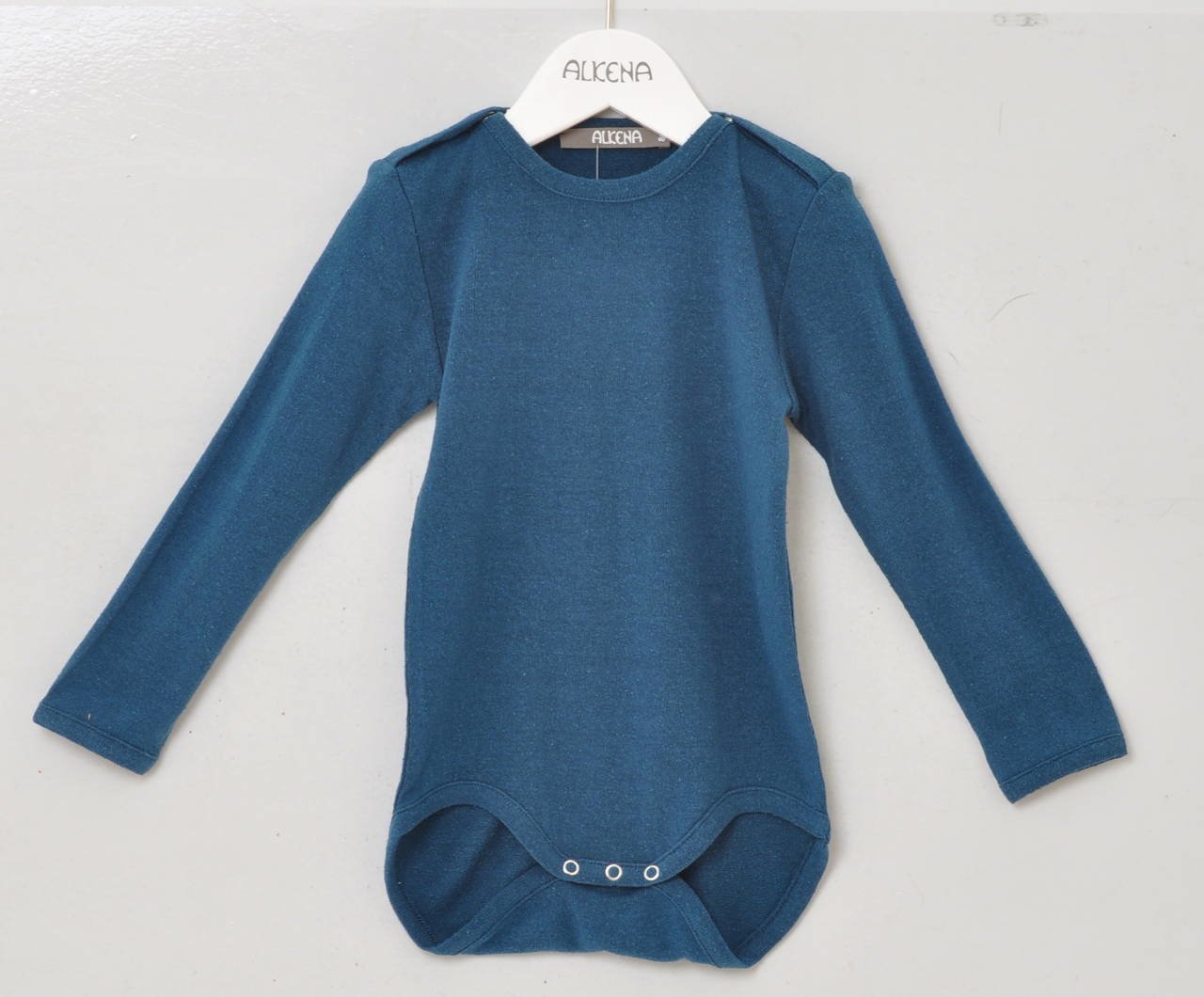 Alkena Body langarm saphir mit Knöpfen an den Schulter – jetzt kaufen