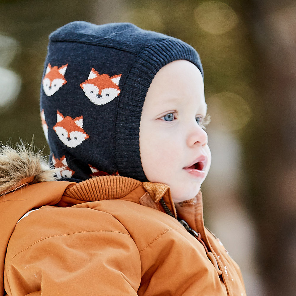 maximo Schlupfmütze Fuchs Baumwolle navyblau – jetzt kaufen