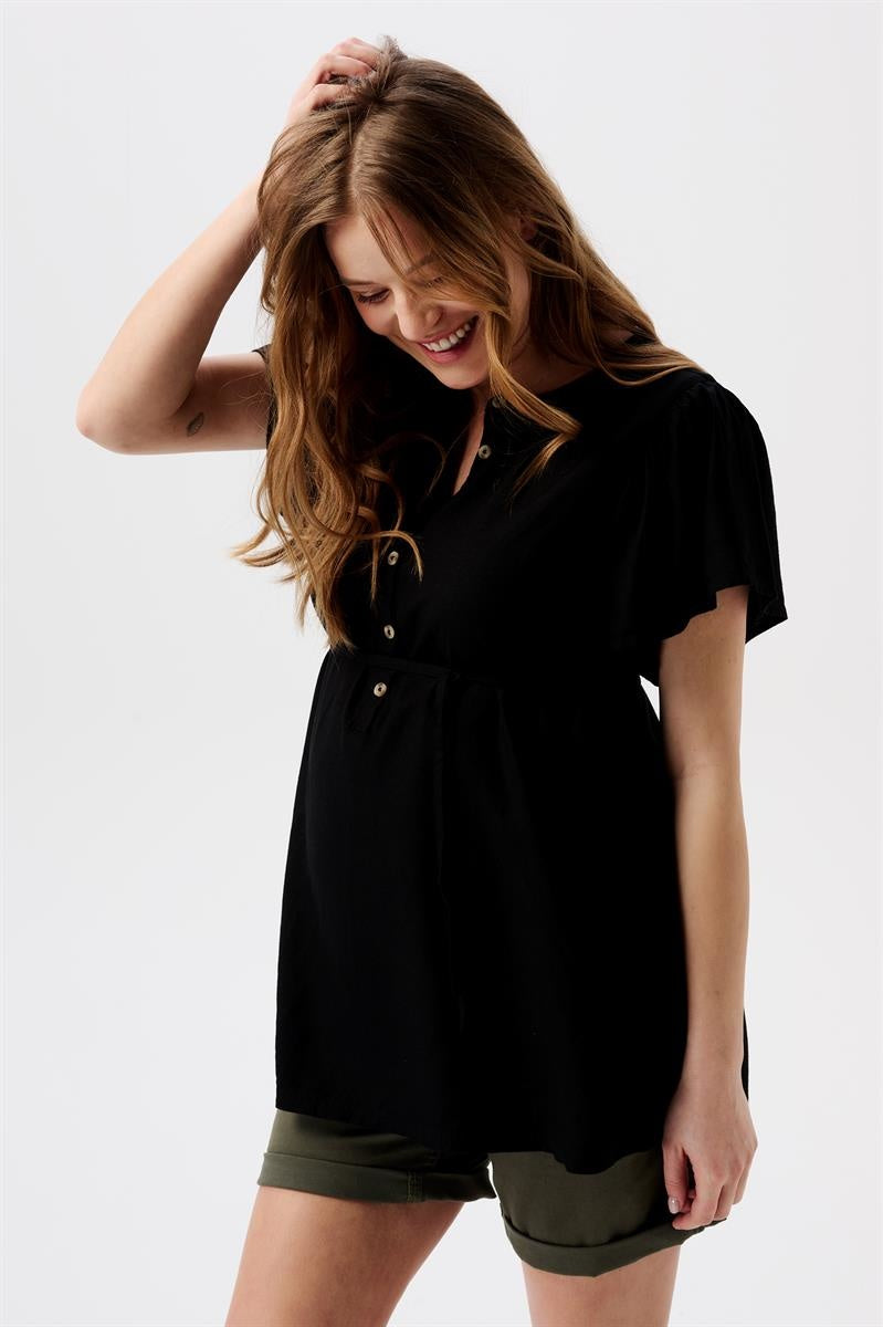 Noppies Umstands- und Stillbluse - Cotia - Leinenmix – jetzt kaufen