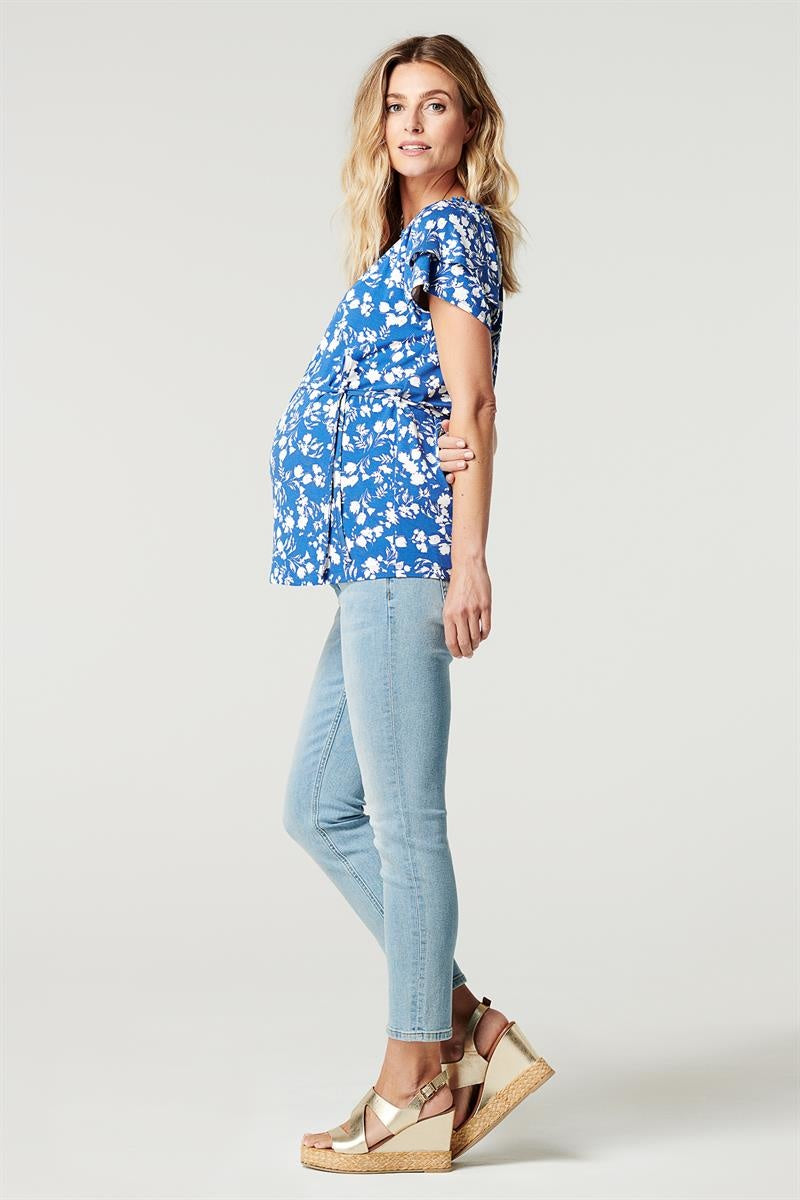 Noppies Slim Umstandsjeans Mila 7/8 Vintage Blue - bet – jetzt kaufen