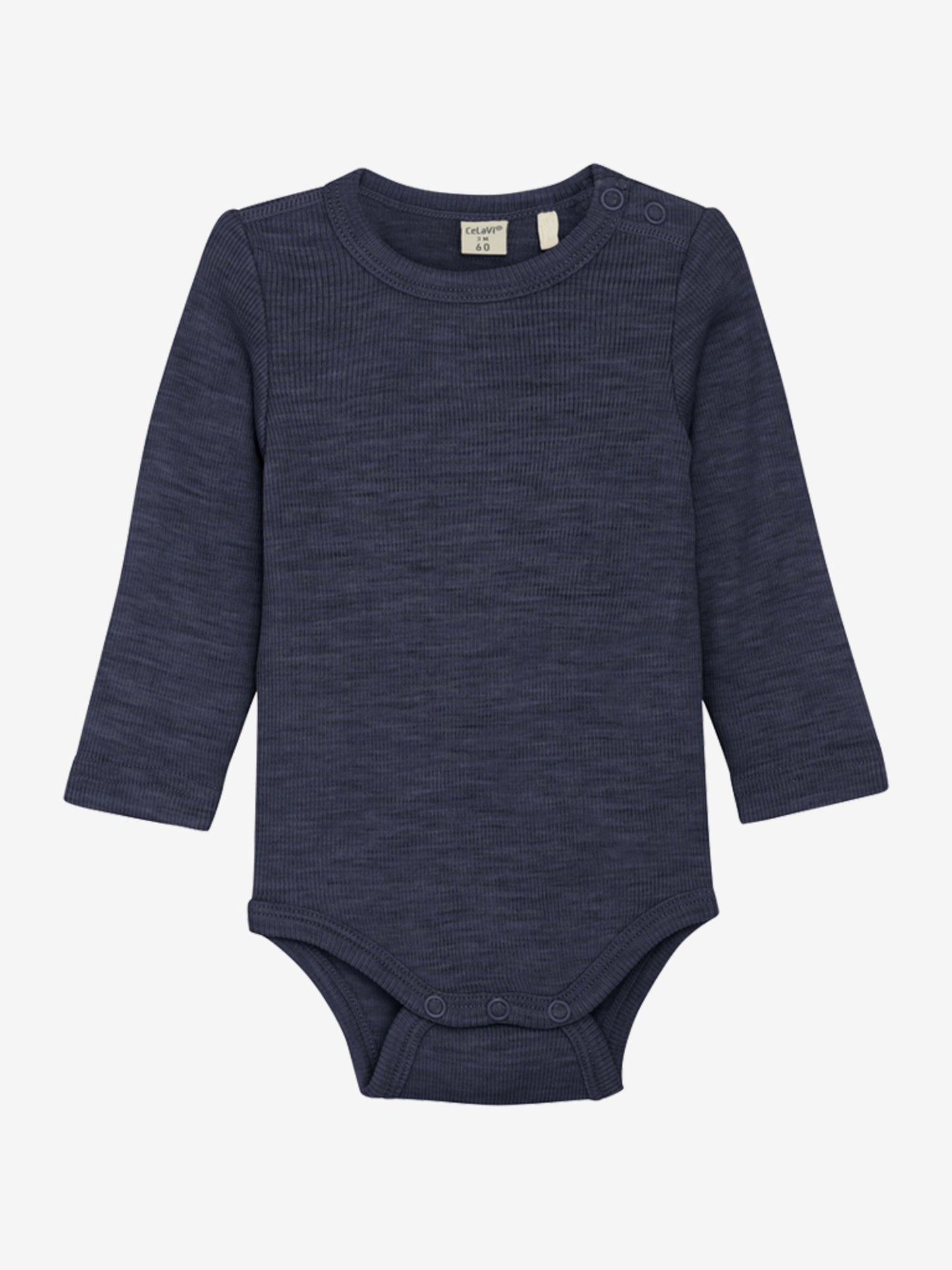 CeLaVi Body langarm Merinowolle naval academy melange – jetzt kaufen