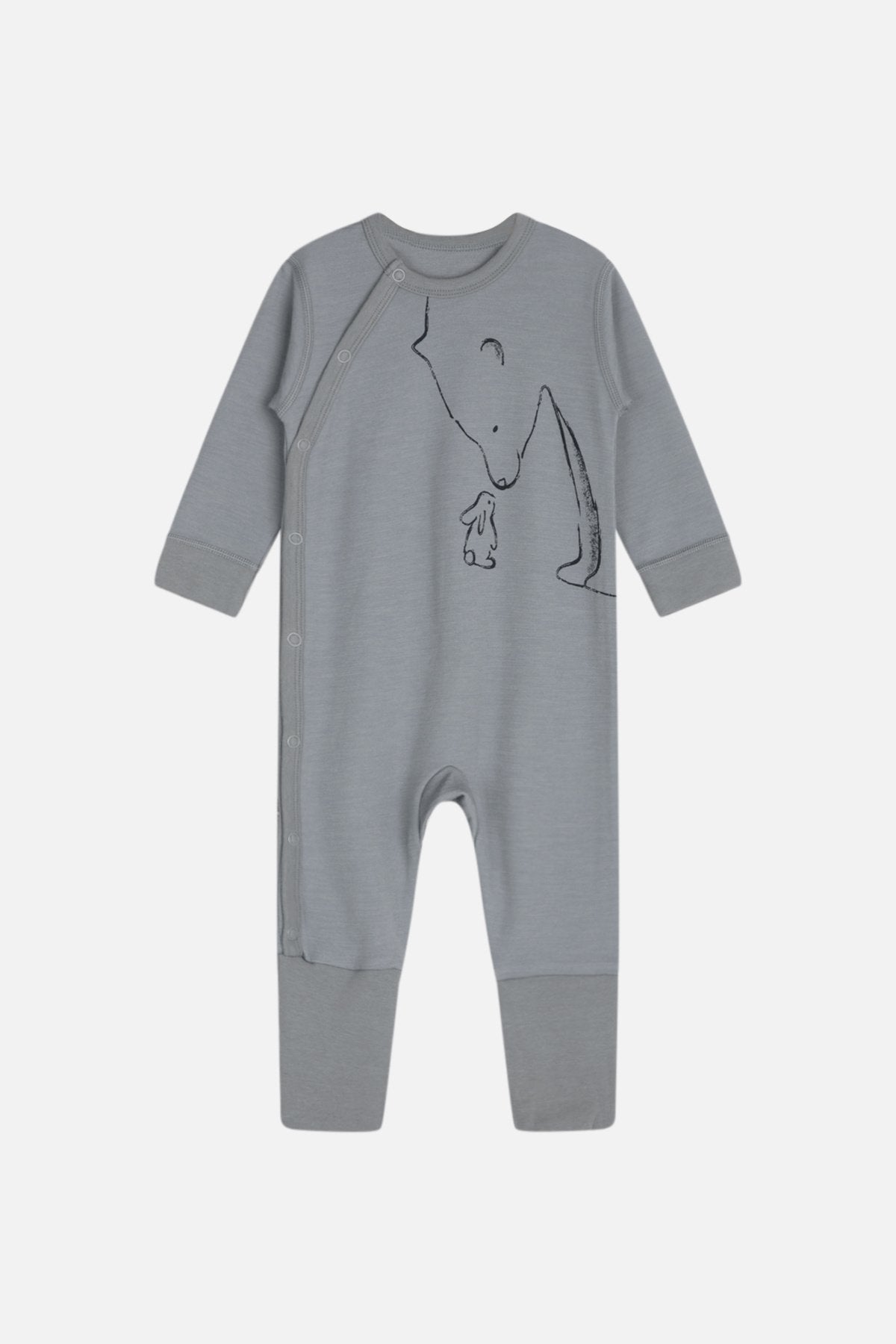 Hust and Claire Moodi Pyjama Wolle Bambus Hase Bär blu – jetzt kaufen