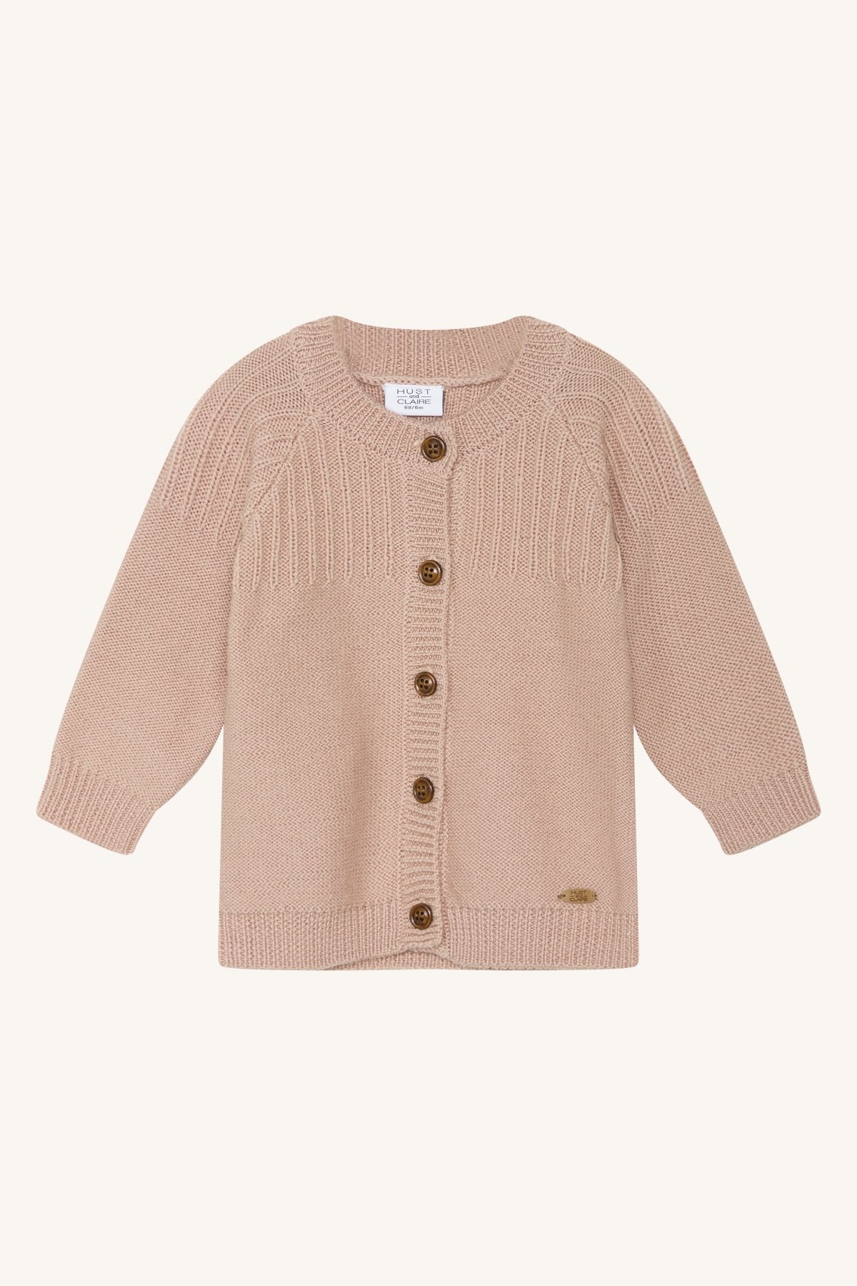 Hust and Claire Cardigan Curi Merinowolle rose cloud – jetzt kaufen