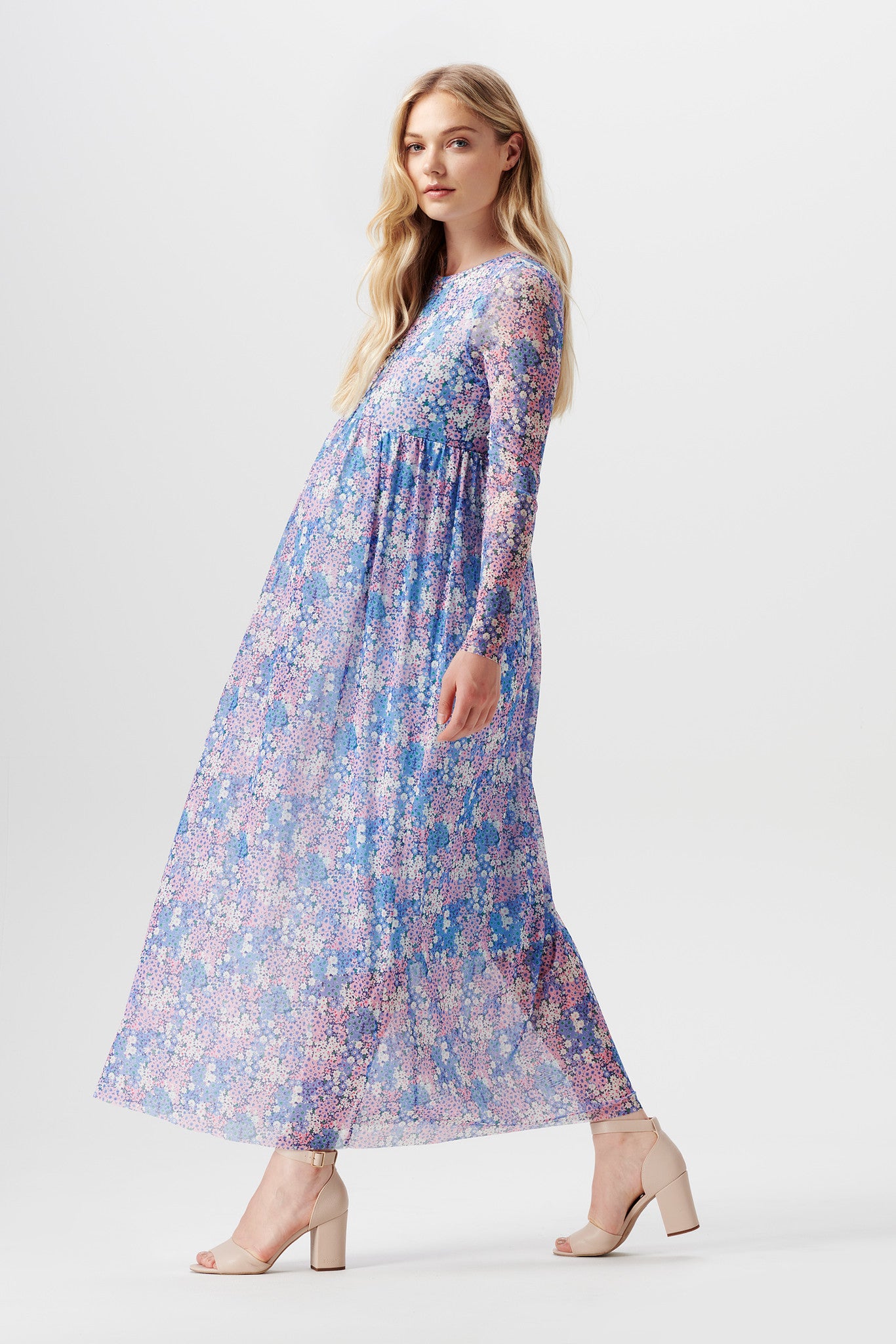 Noppies Maxikleid - Blumen - Schwangerschaft - light b – jetzt kaufen