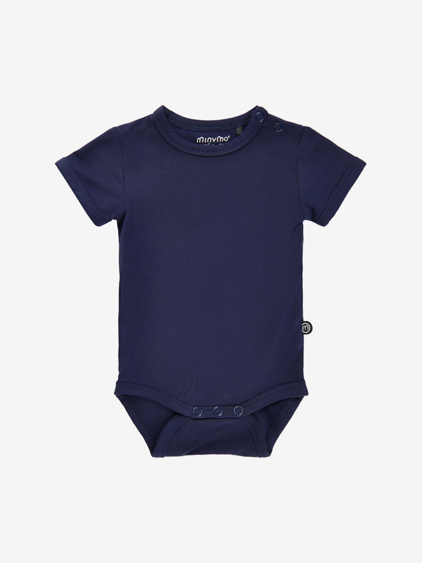 Minymo Body kurzarm - uni - Bambusviskose - dark navy – jetzt kaufen