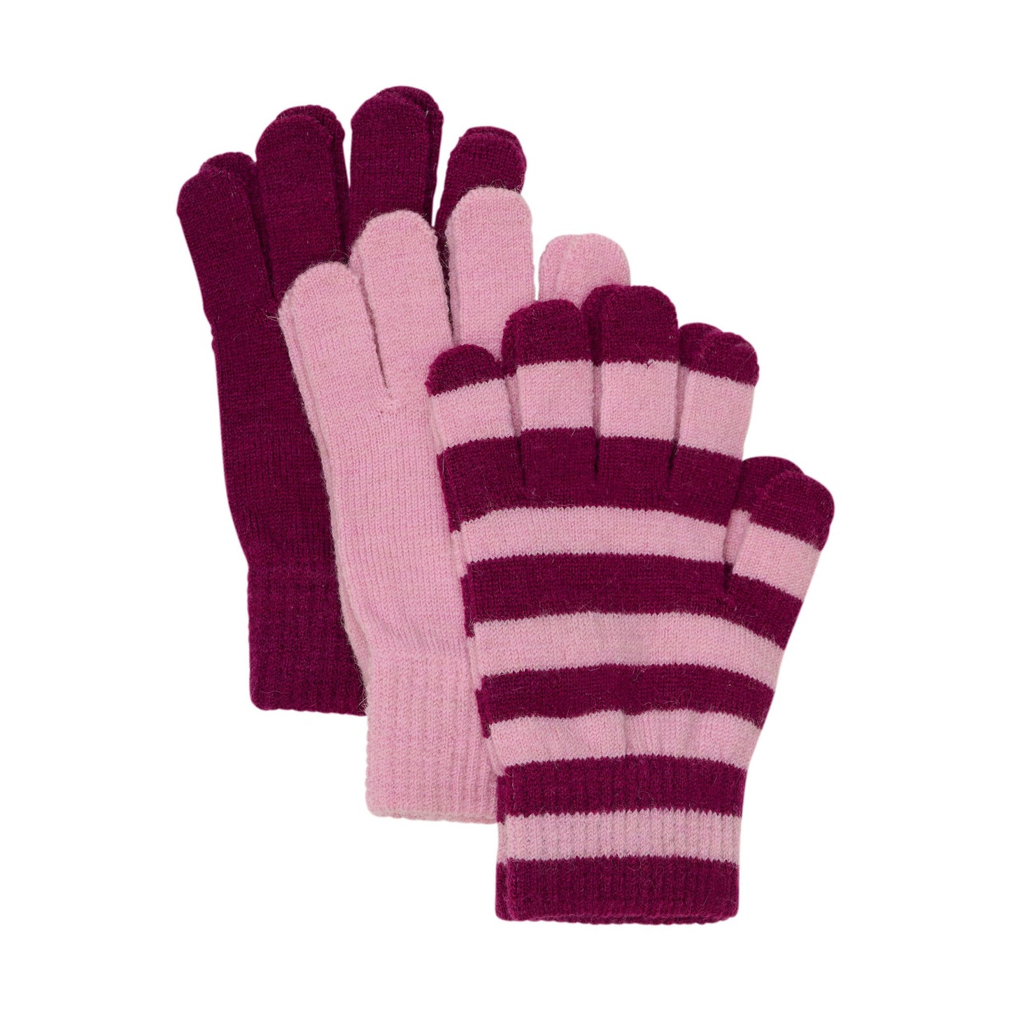 Minymo 3 er Pack Fingerhandschuhe Wollmix magic pink – jetzt kaufen