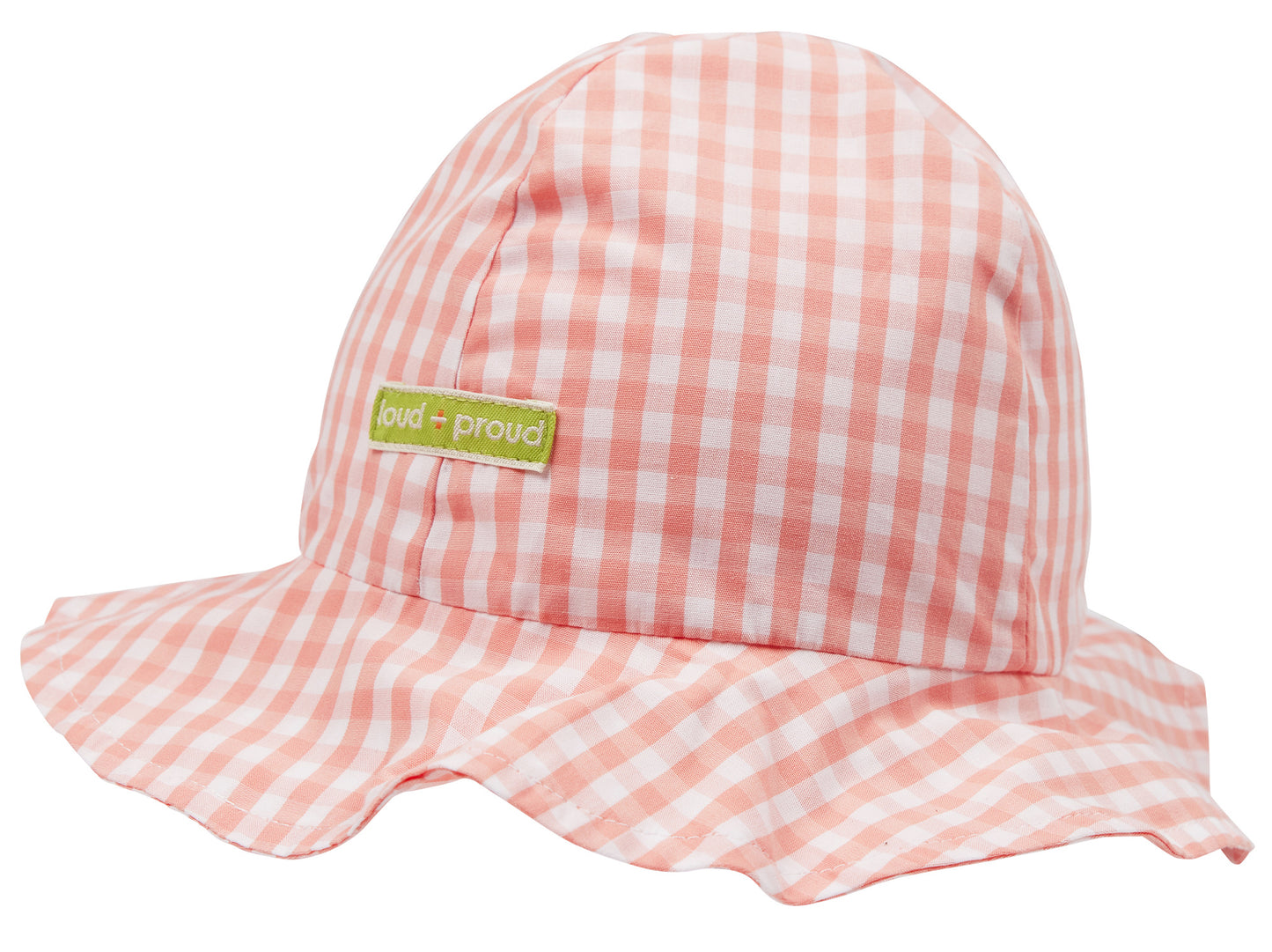 Loud and Proud Sonnenhut - Vichy-Karo - peach – jetzt kaufen