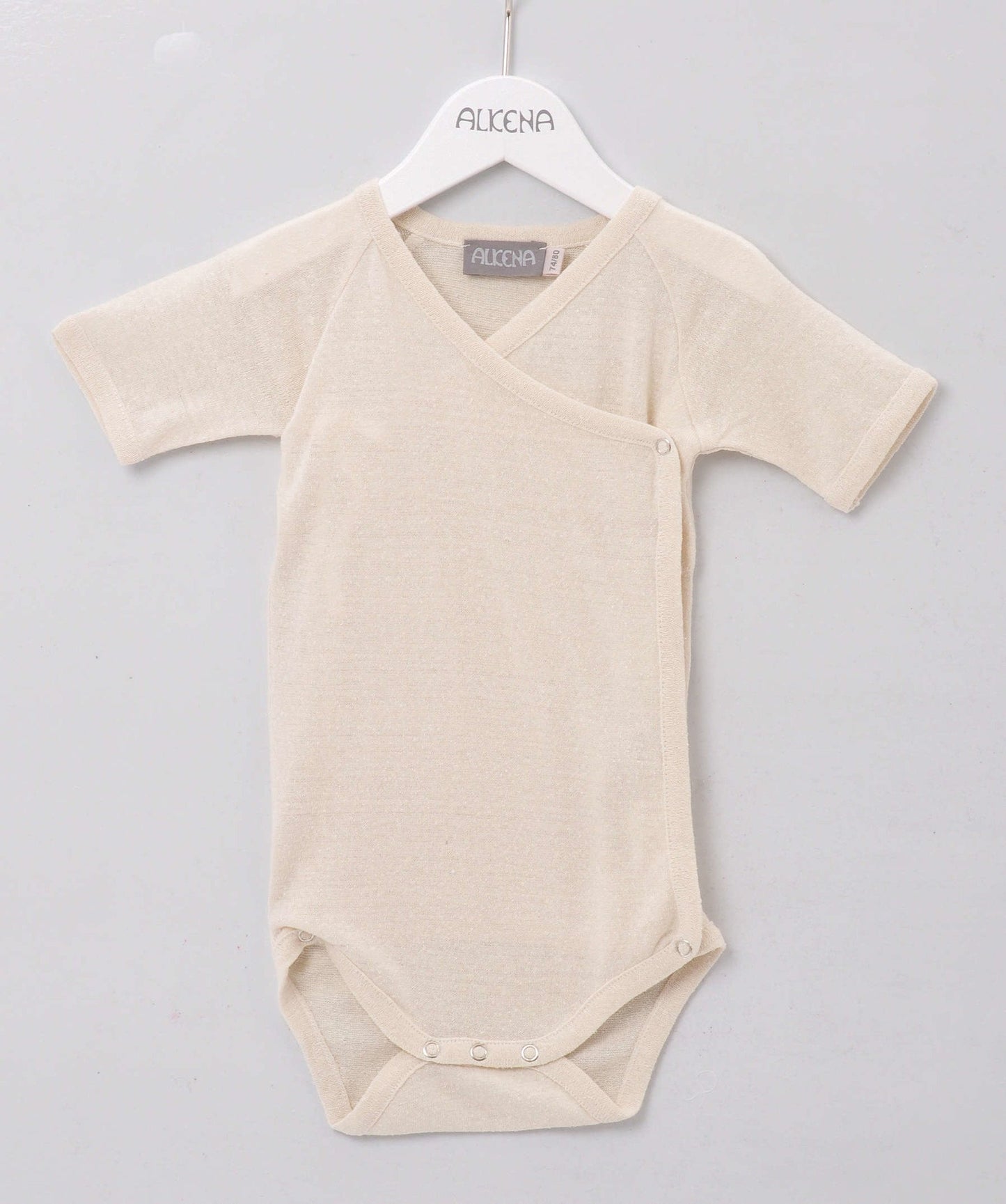 Alkena Wickelbody natur kurzarm - Bourretteseide – jetzt kaufen