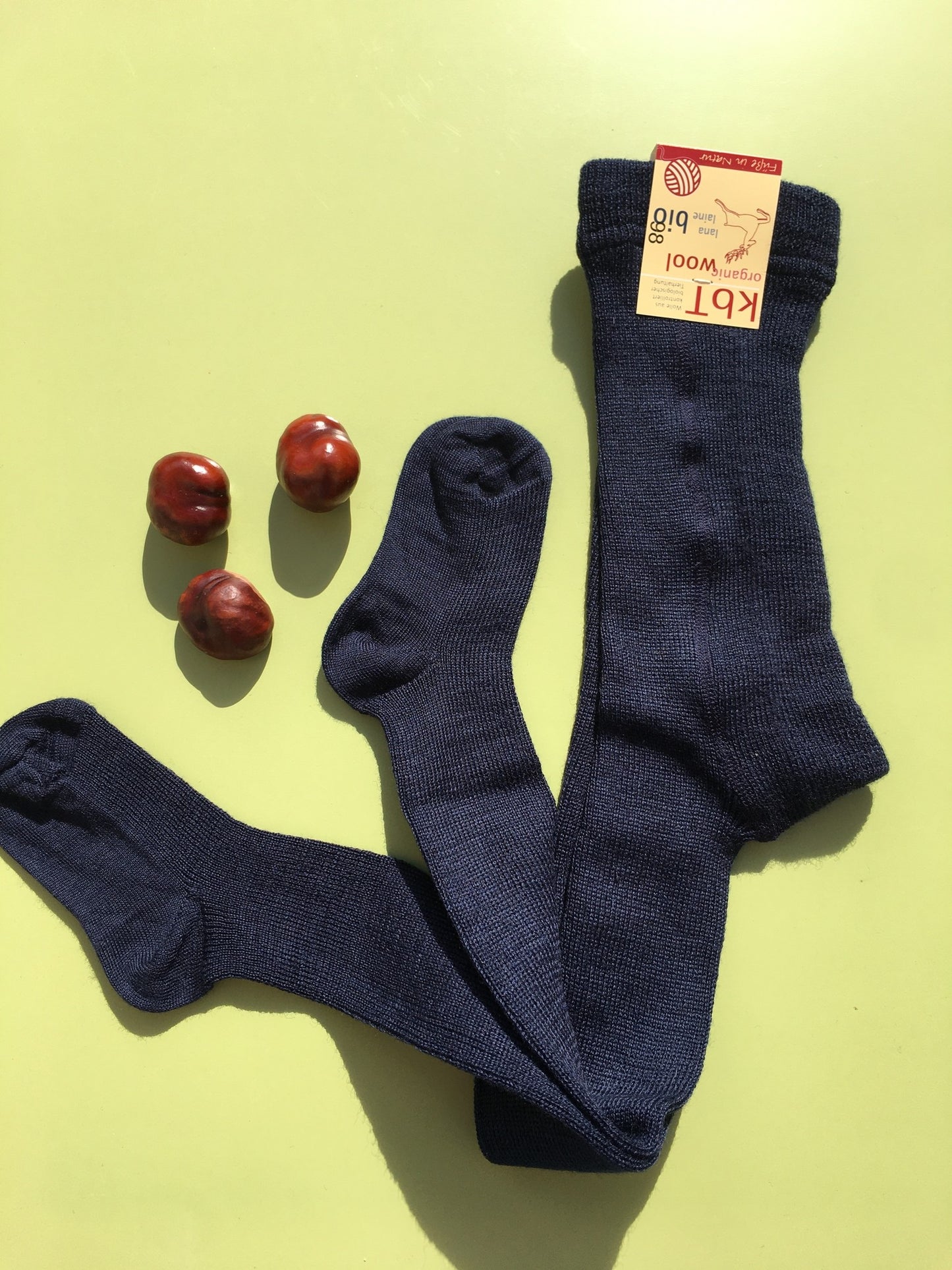 Hirsch Natur Strumpfhose - Schurwolle - marine – jetzt kaufen