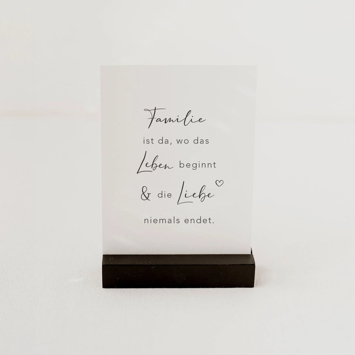 Eulenschnitt Spruchkarte Familie ist – jetzt kaufen