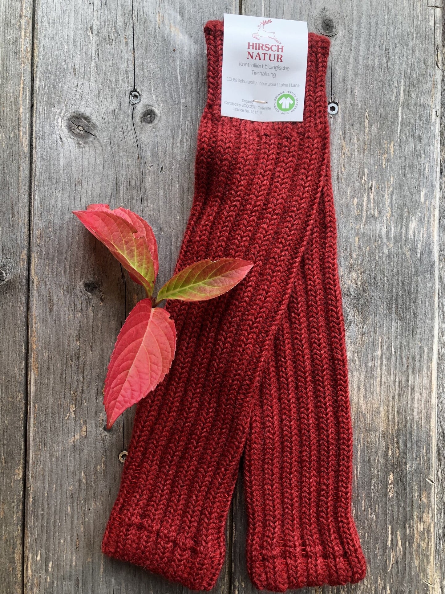 Hirsch Natur Kinderstulpen - Stulpen - Bio Schurwolle – jetzt kaufen