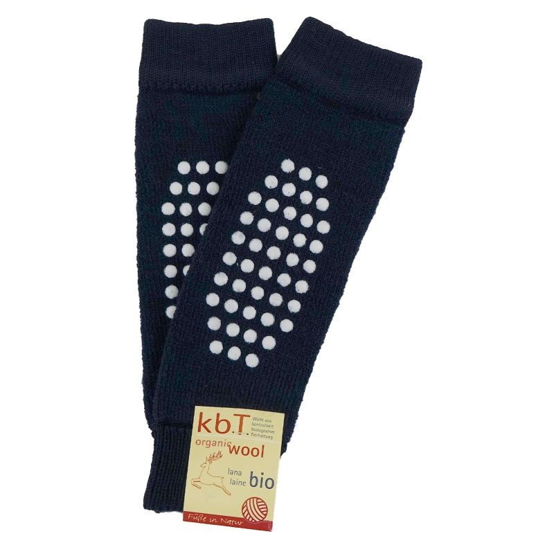 Hirsch Natur Krabbelschoner - marine - Wolle mit Stopp – jetzt kaufen