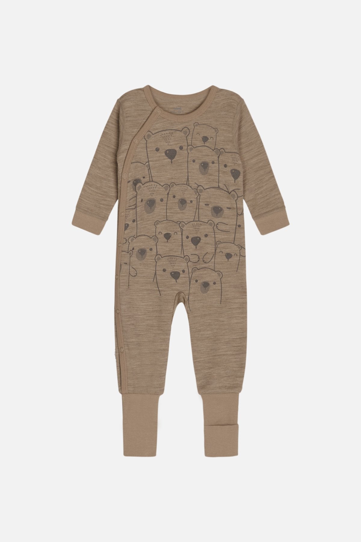 Hust and Claire Moodi Pyjama Merino Bären biscuit mela – jetzt kaufen