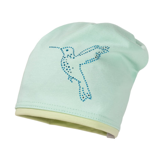 maximo  MINI GIRL-Beanie middle, Kontrastrand, Jersey – jetzt kaufen