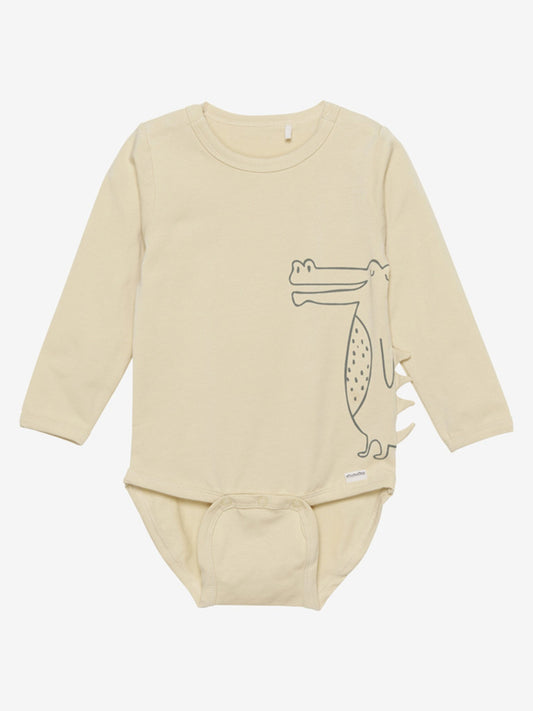 Minymo Body langarm - Krokodil - boulder – jetzt kaufen