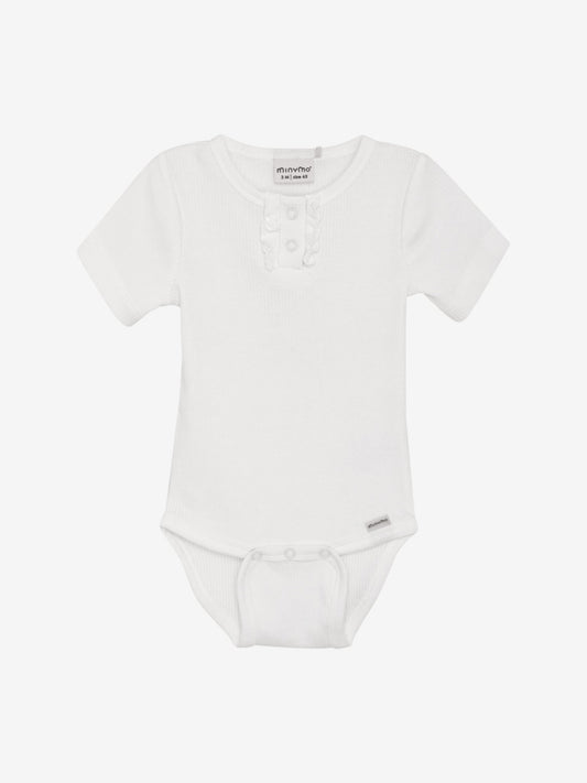 Minymo Body kurzarm Tencelmix pristine/weiss – jetzt kaufen