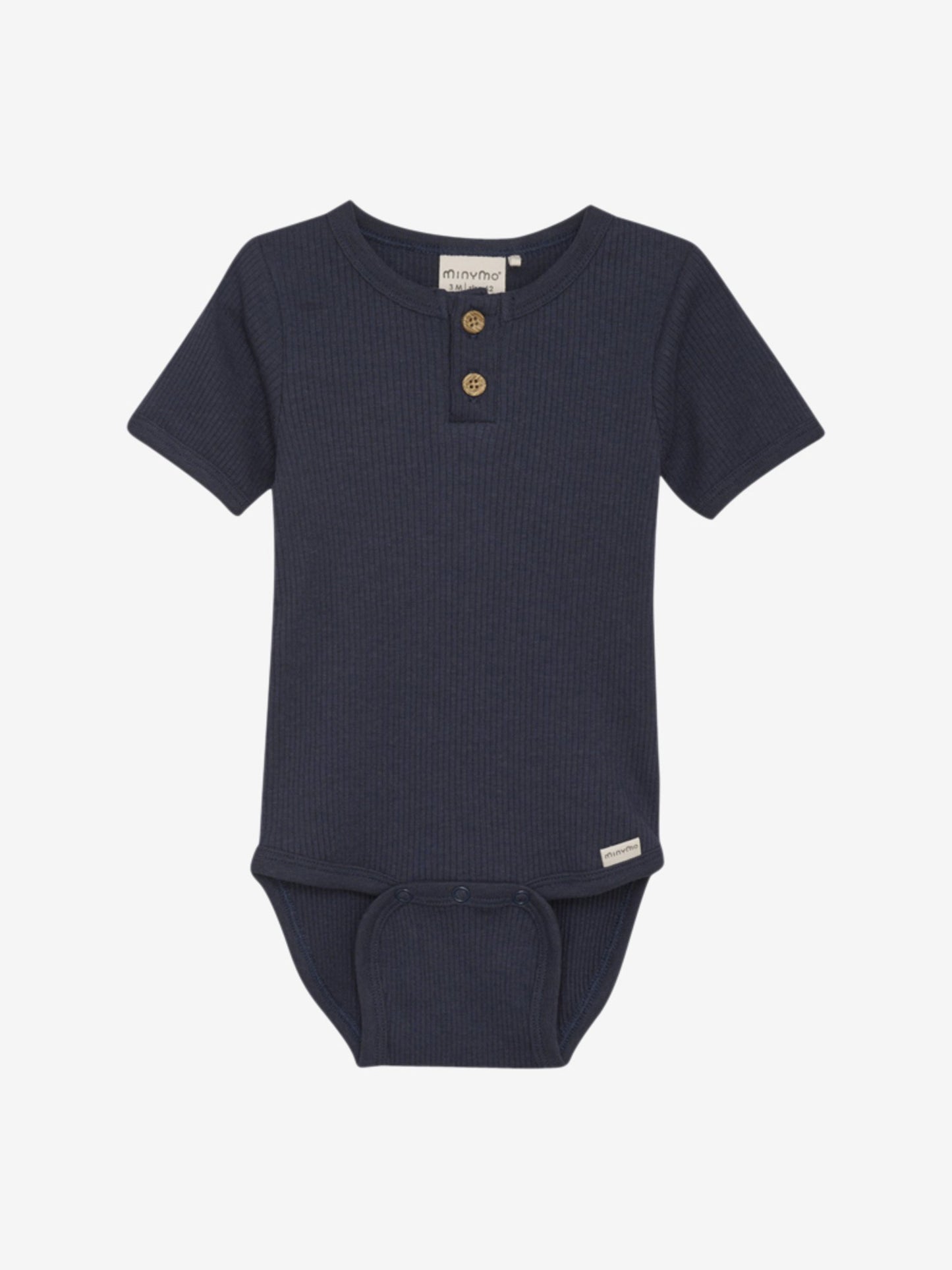 Minymo Body kurzarm Tencelmix gerippt blue nights – jetzt kaufen