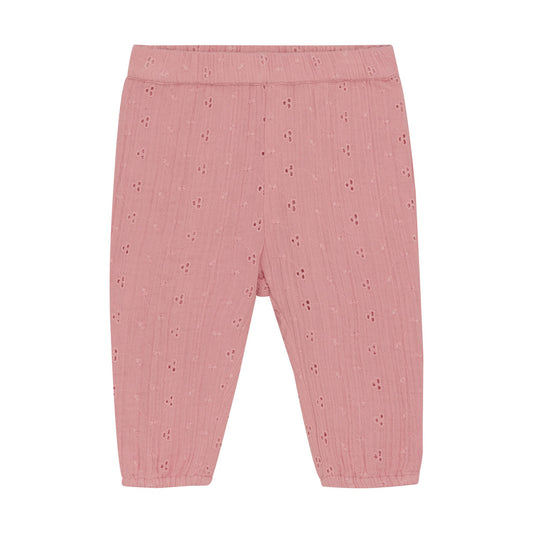 Minymo Hose Musselin Lochstickerei Blumen - koralle – jetzt kaufen