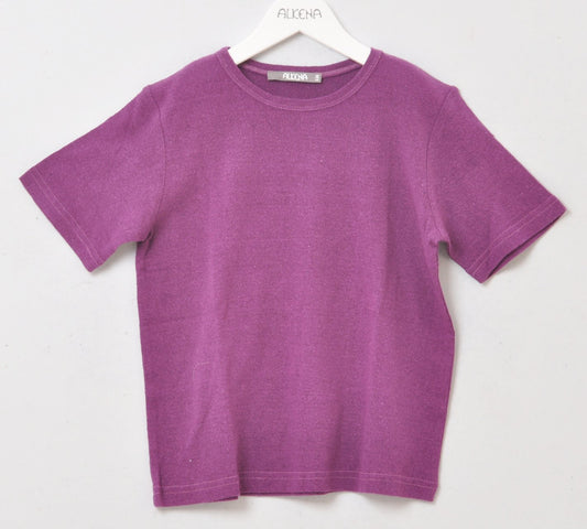 Alkena Kinder T-Shirt kurzarm Bio Bouretteseide violet – jetzt kaufen