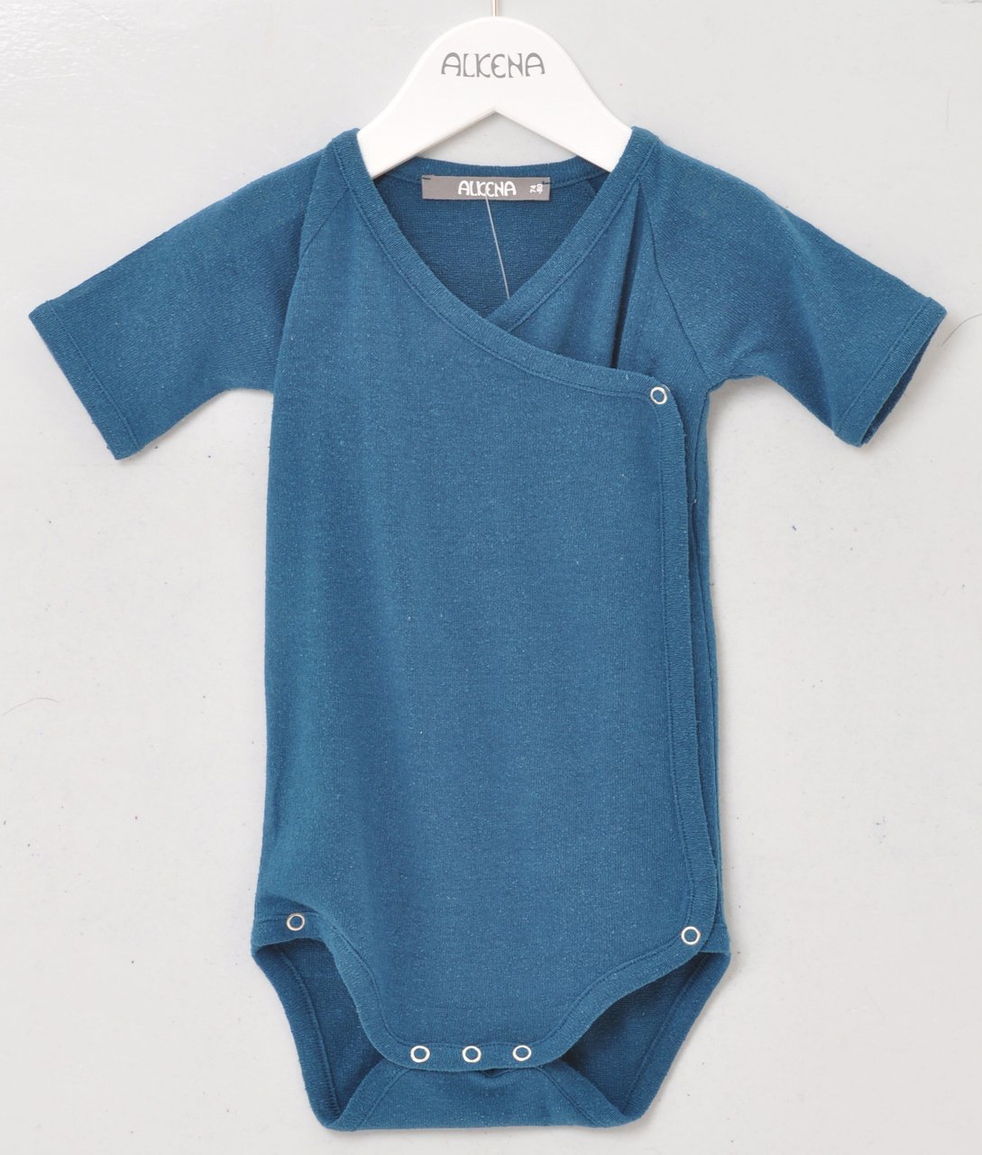 Alkena Wickelbody kurzarm - Bio Bouretteseide - saphir – jetzt kaufen