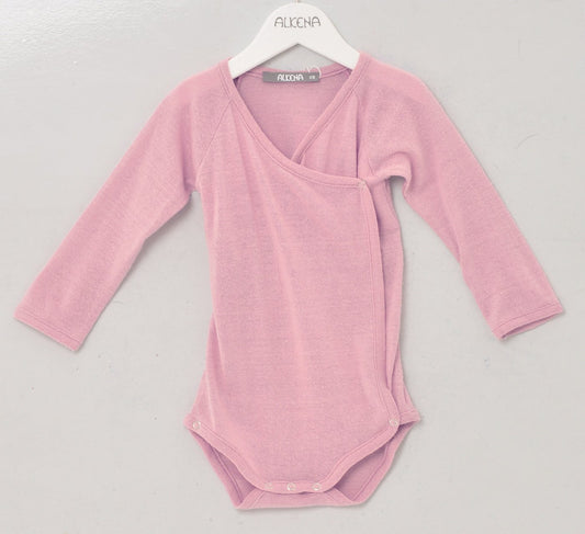 Alkena Wickelbody langarm - Bouretteseide - rosa – jetzt kaufen