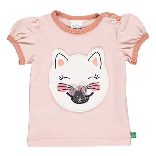 Freds World Shirt kurzarm - Katze mit Maus - rose crea – jetzt kaufen