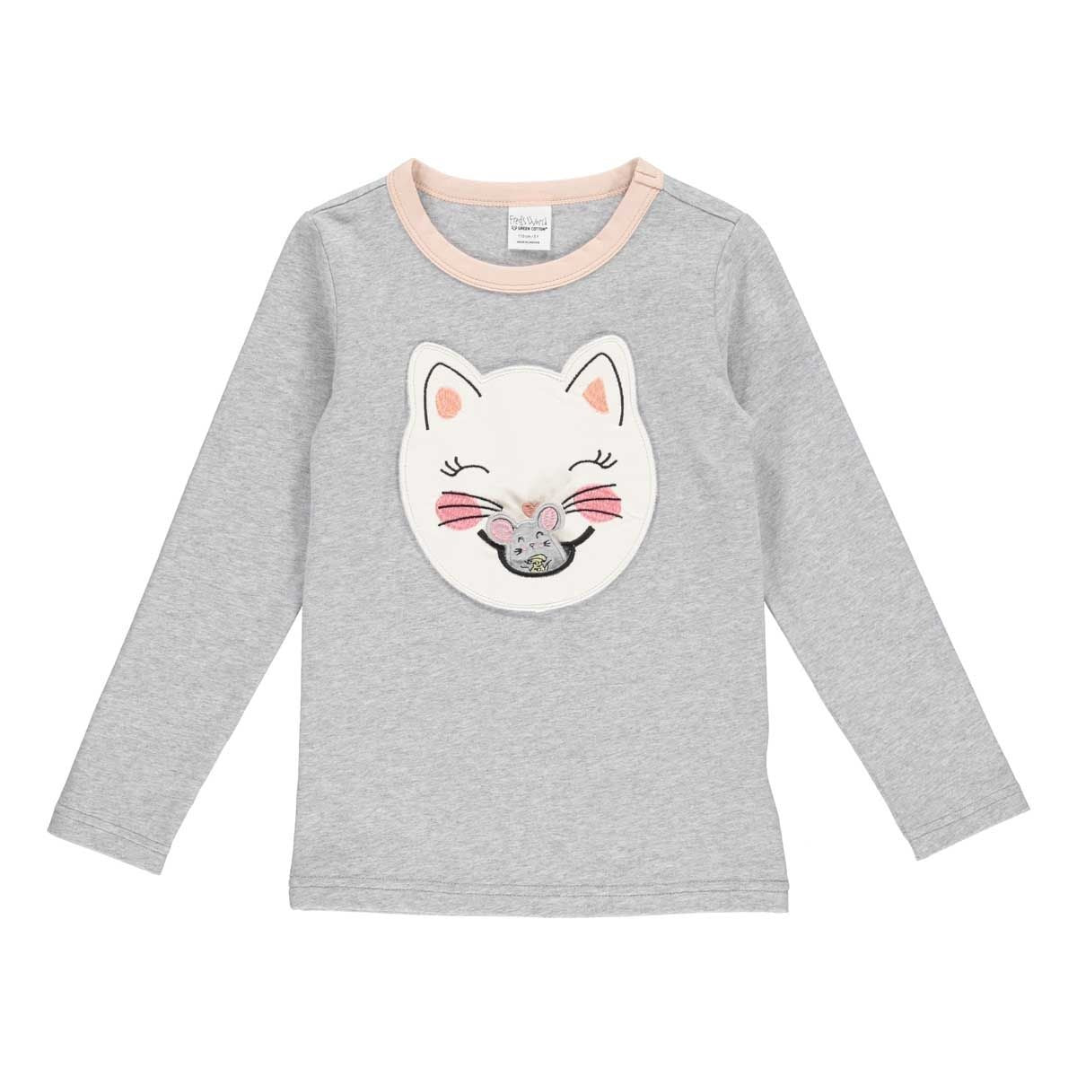 Freds World Shirt langarm - Hallo Katze mit Maus - gre – jetzt kaufen