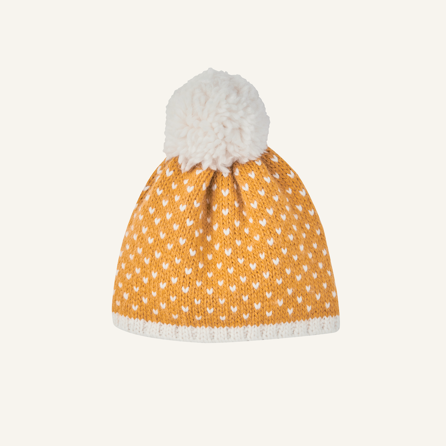 Finkid PEKONI - Grobstrickbeanie - yellow/offwhite – jetzt kaufen