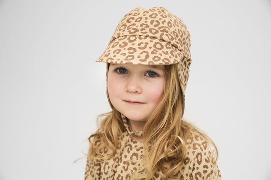Cloby Wendbarer Sonnenhut UPF 50+ leopard brown/sandy – jetzt kaufen