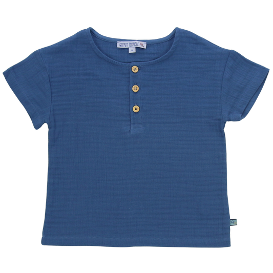 Enfant Terrible Musselin Shirt blau – jetzt kaufen
