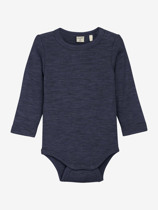 CeLaVi Body langarm Merinowolle naval academy melange – jetzt kaufen