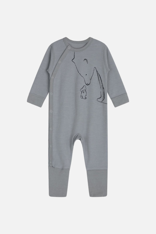 Hust and Claire Moodi Pyjama Wolle Bambus Hase Bär blu – jetzt kaufen