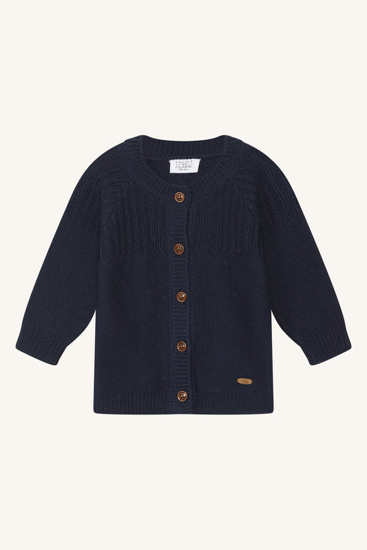 Hust and Claire Cardigan Curi Merinowolle more navy – jetzt kaufen