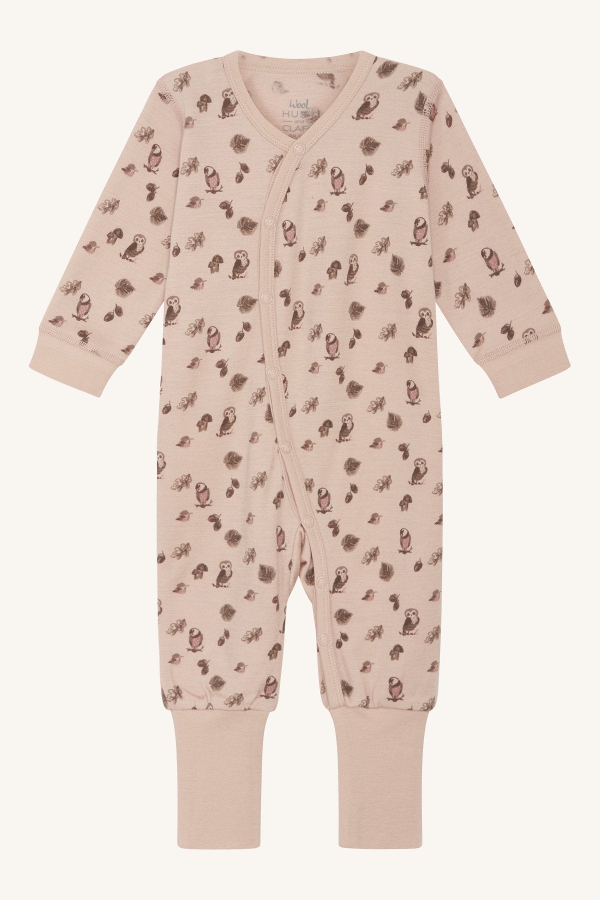 Hust and Claire Moby Pyjama  Merinowolle Eulen rose cl – jetzt kaufen