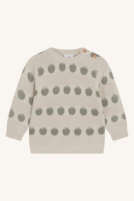 Hust and Claire Pos Pullover Äpfel - Bambusviskose/Bau – jetzt kaufen