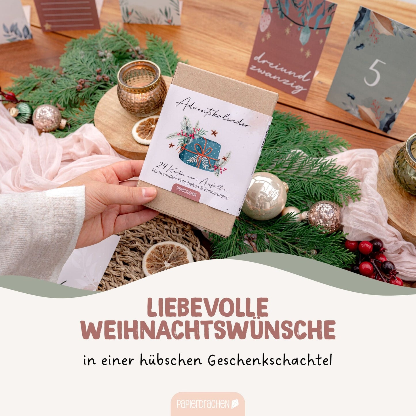 Papierdrachen Adventskalender Pärchen zum Ausfüllen – jetzt kaufen