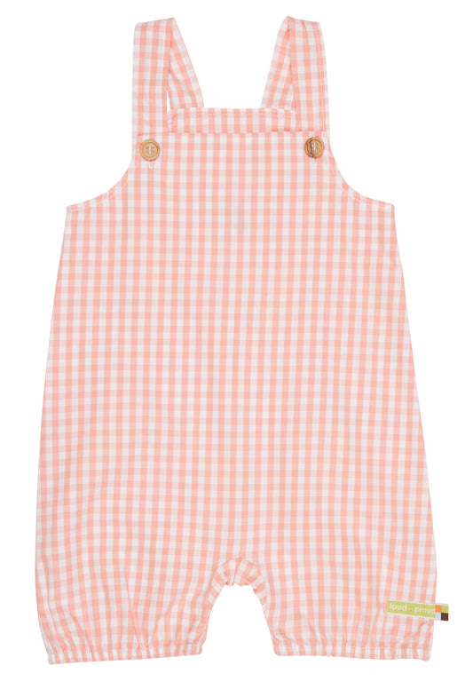 Loud and Proud Kurze Latzhose - Vichy-Karo - peach – jetzt kaufen