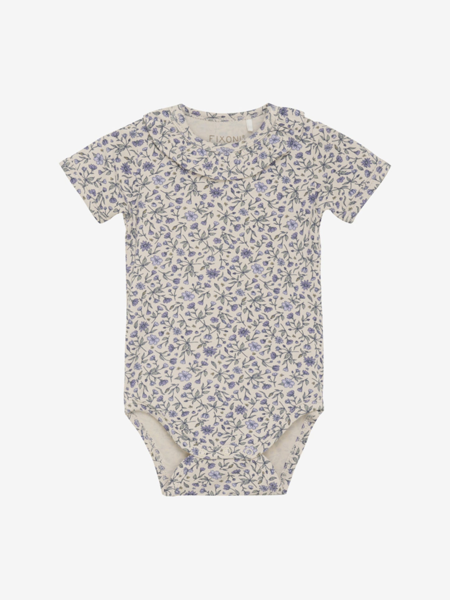 Fixoni Body kurzarm Bambusviskose geblumt - tapioca – jetzt kaufen