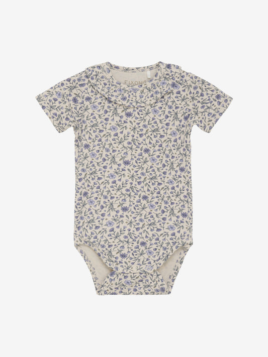 Fixoni Body kurzarm Bambusviskose geblumt - tapioca – jetzt kaufen