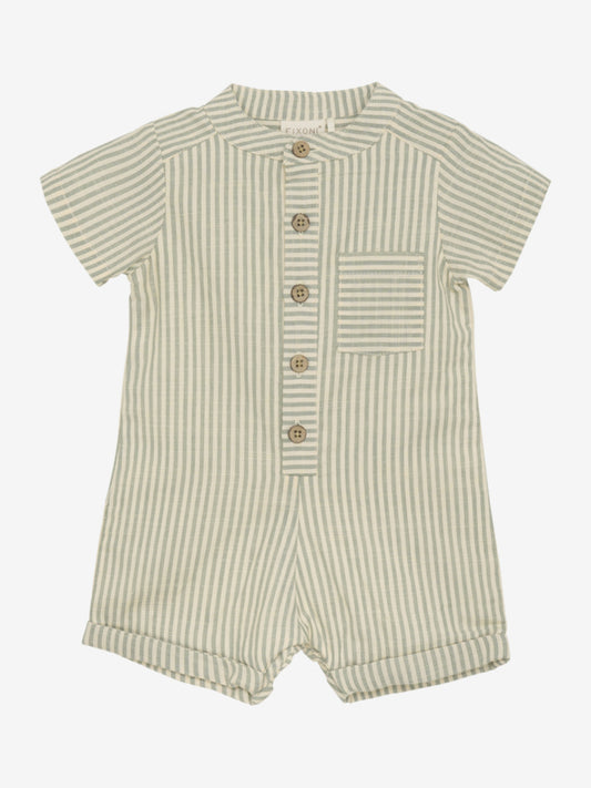Fixoni Strampler Biobaumwolle gestreift lily pad – jetzt kaufen