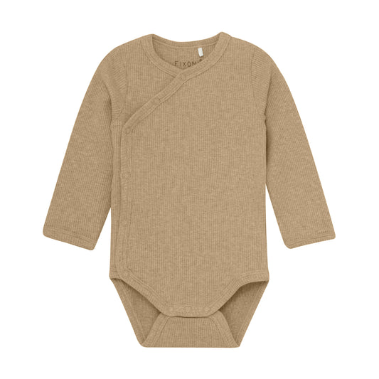 Fixoni Wickelbody langarm Tencelmix macaroon melange – jetzt kaufen