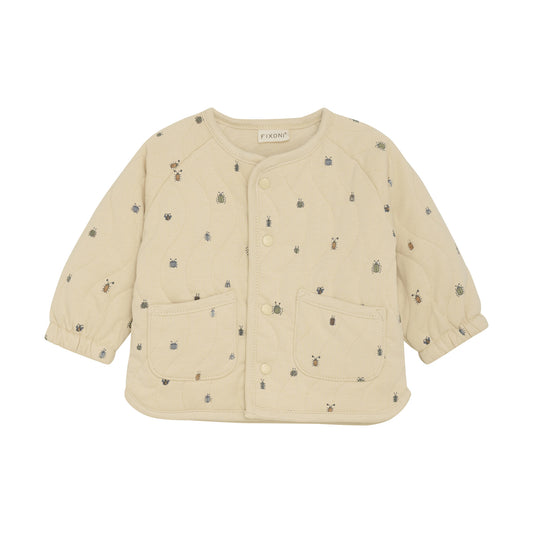 Fixoni Steppjacke Baby - Insekten - Baumwolle - creme – jetzt kaufen