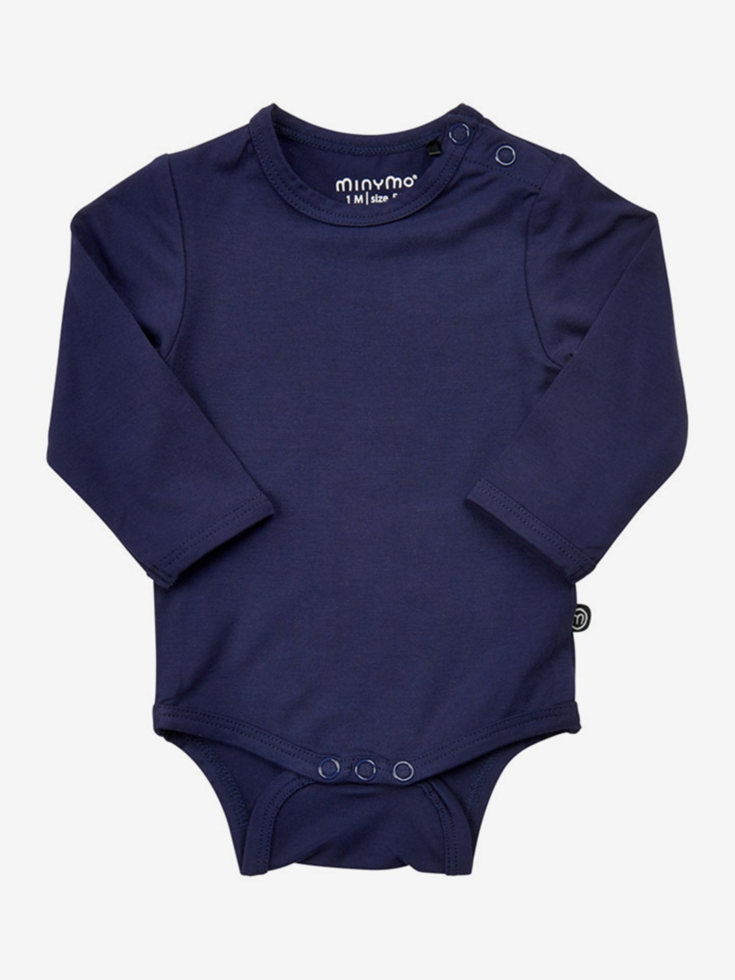 Minymo Body langarm - uni - Bambusviskose - dark navy – jetzt kaufen