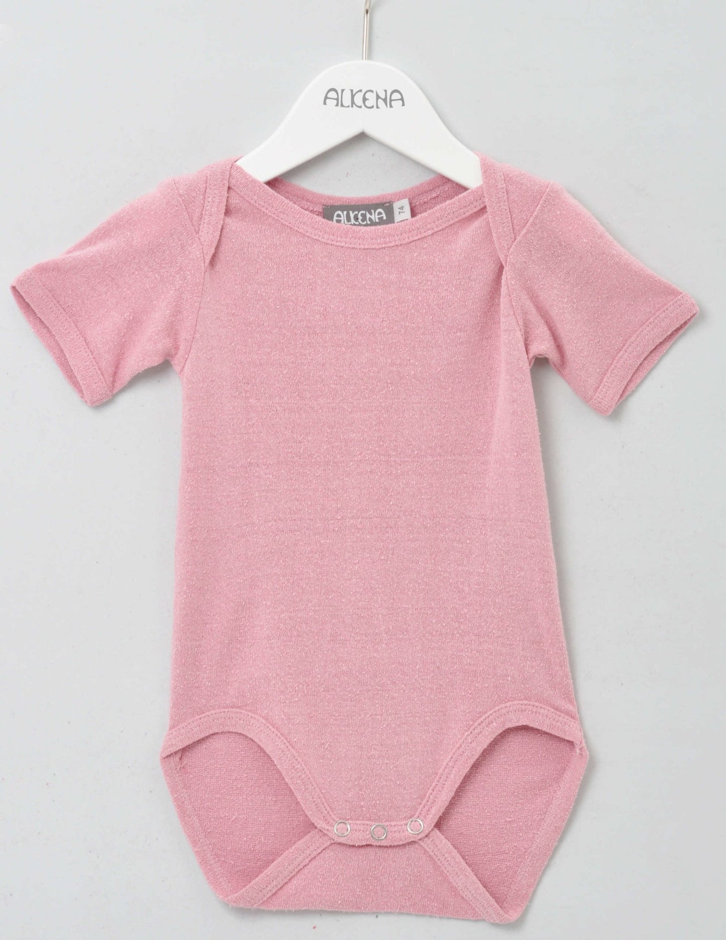 Alkena Seidenbody Baby - kurzarm rosa - Bouretteseide – jetzt kaufen
