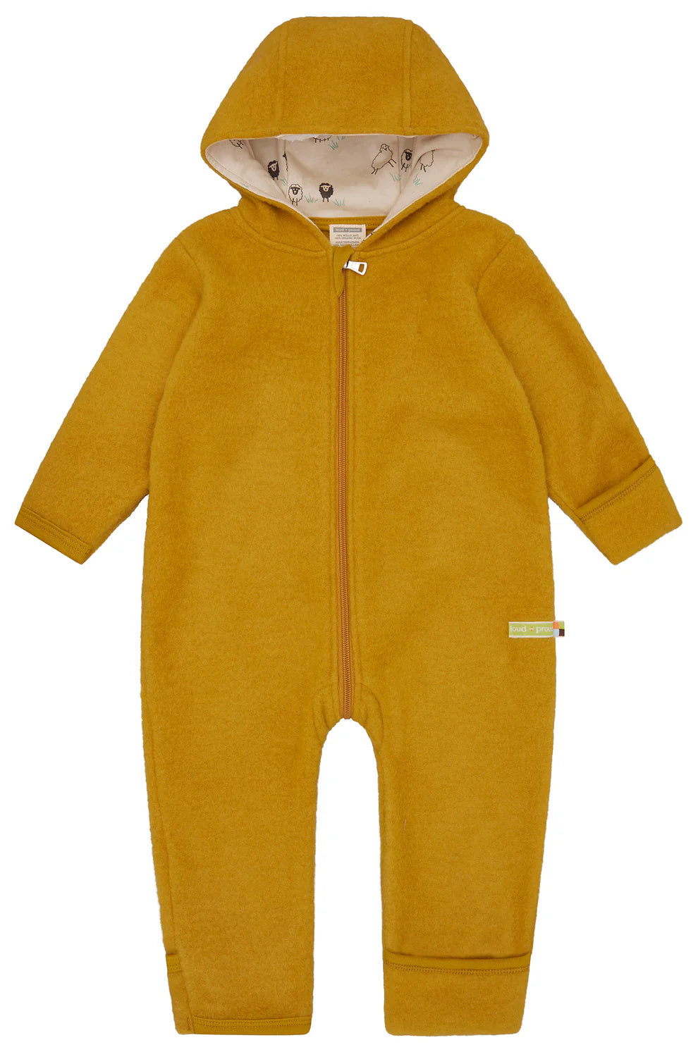 Loud and Proud Overall Wollfleece mit Schafen curry – jetzt kaufen