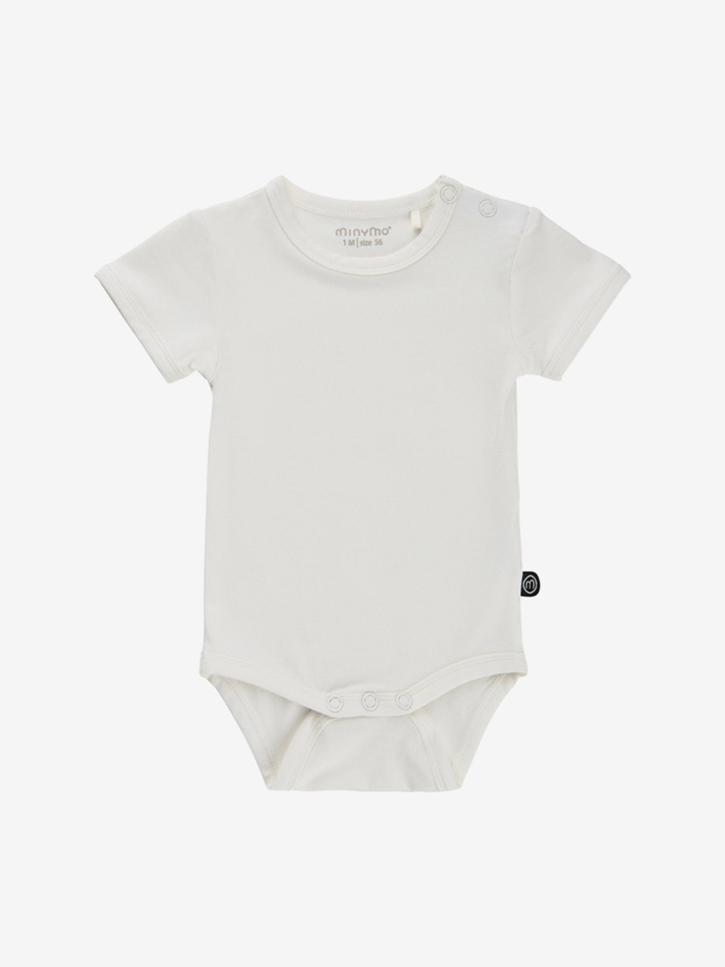 Minymo Body kurzarm - uni - Bambusviskose - white – jetzt kaufen